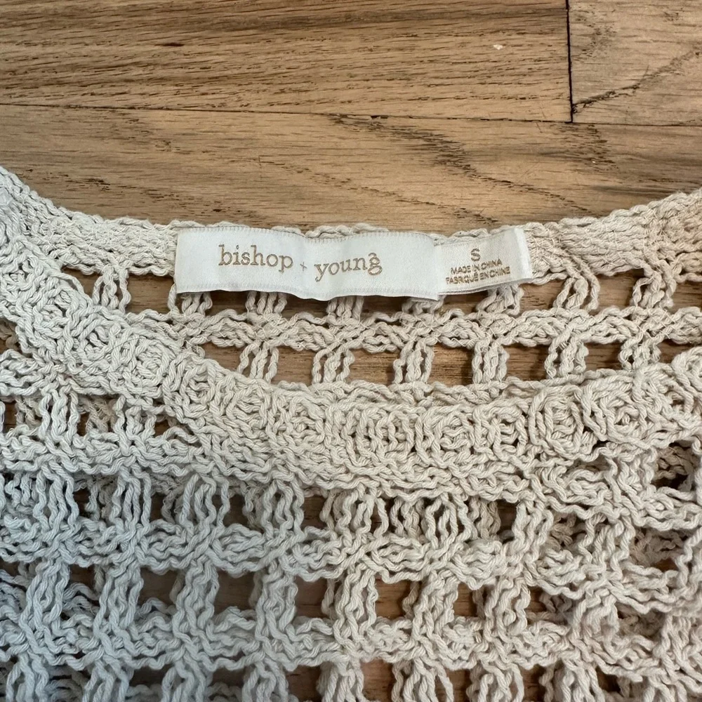 Anthropologie cropped crochet top - Picture 3 of 6